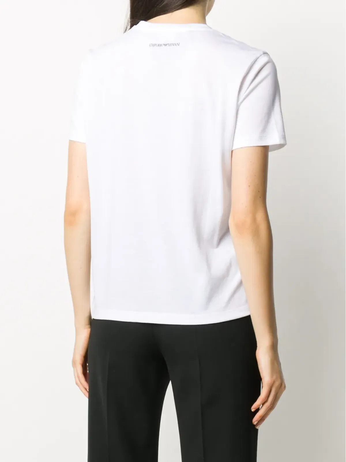 Emporio Armani アブストラクト ロゴプリント Tシャツ - 画像4
