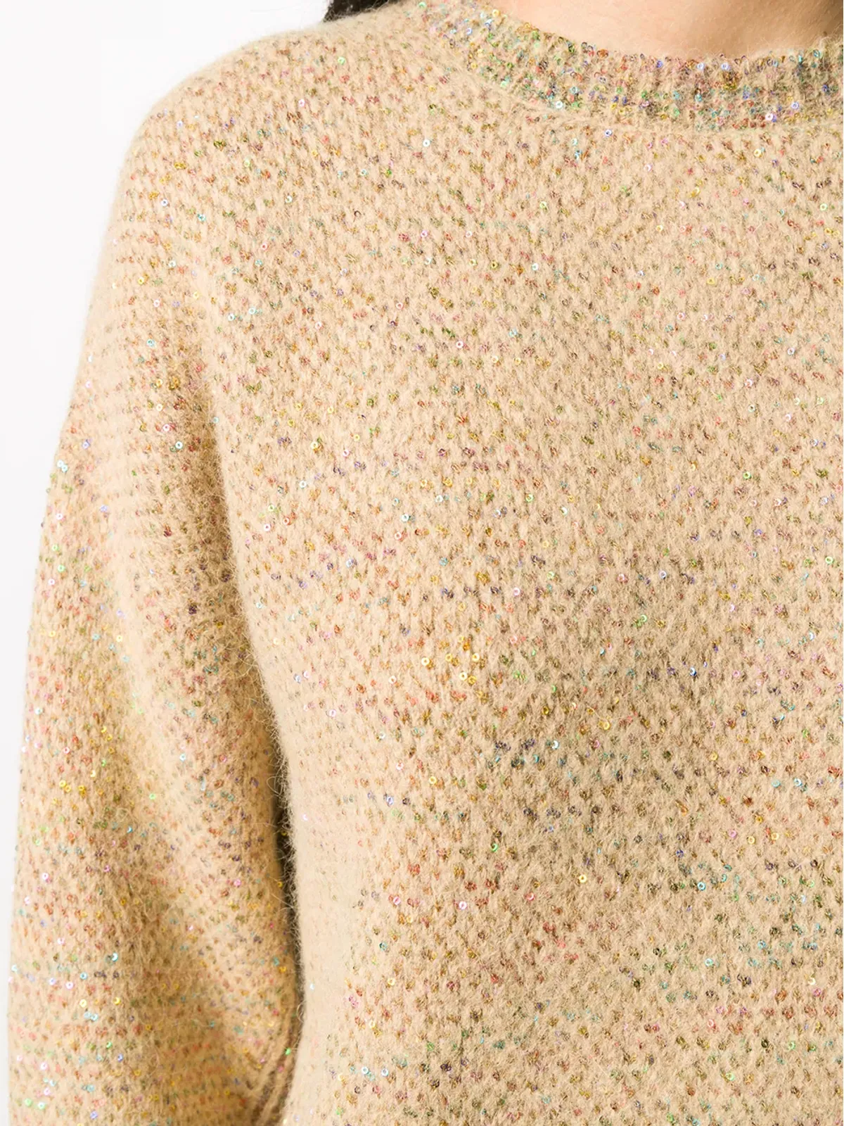 Stella McCartney ミニスパンコール付きニットプルオーバー - 画像5
