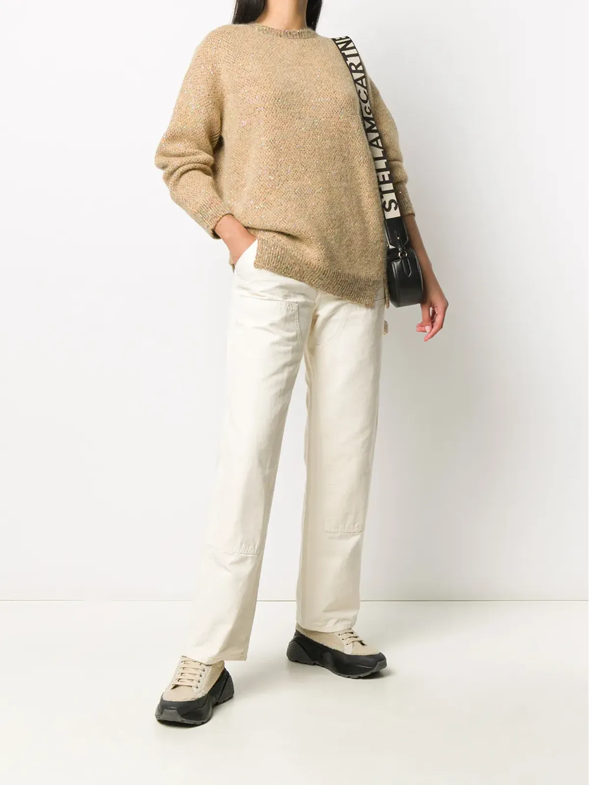 Stella McCartney ミニスパンコール付きニットプルオーバー - 画像2