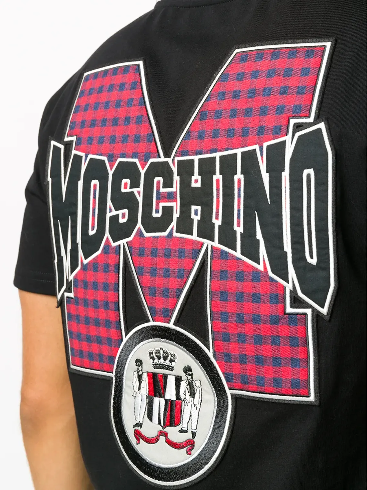 Moschino ロゴパッチTシャツ ブラック - 画像5