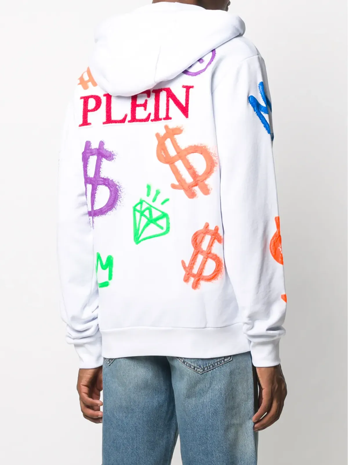 Philipp Plein ドルサイン フード付きジャケット - 画像4