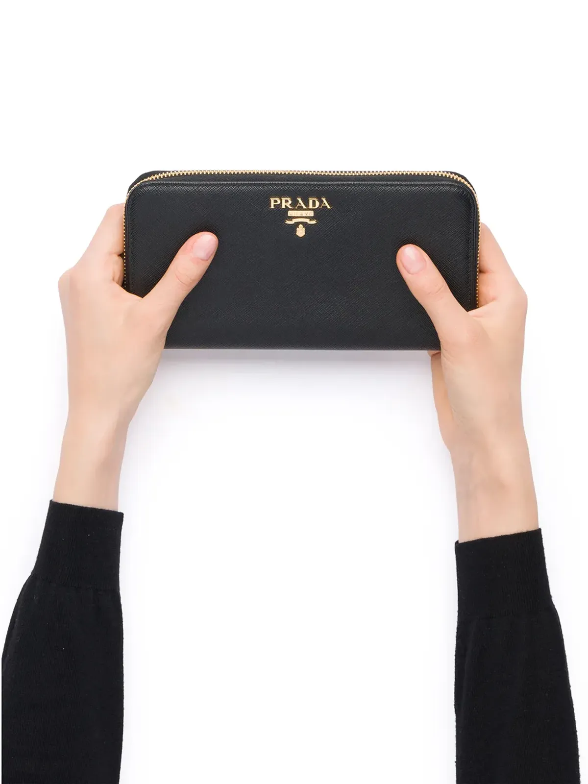 Prada ロゴプレート ウォレット - 画像4