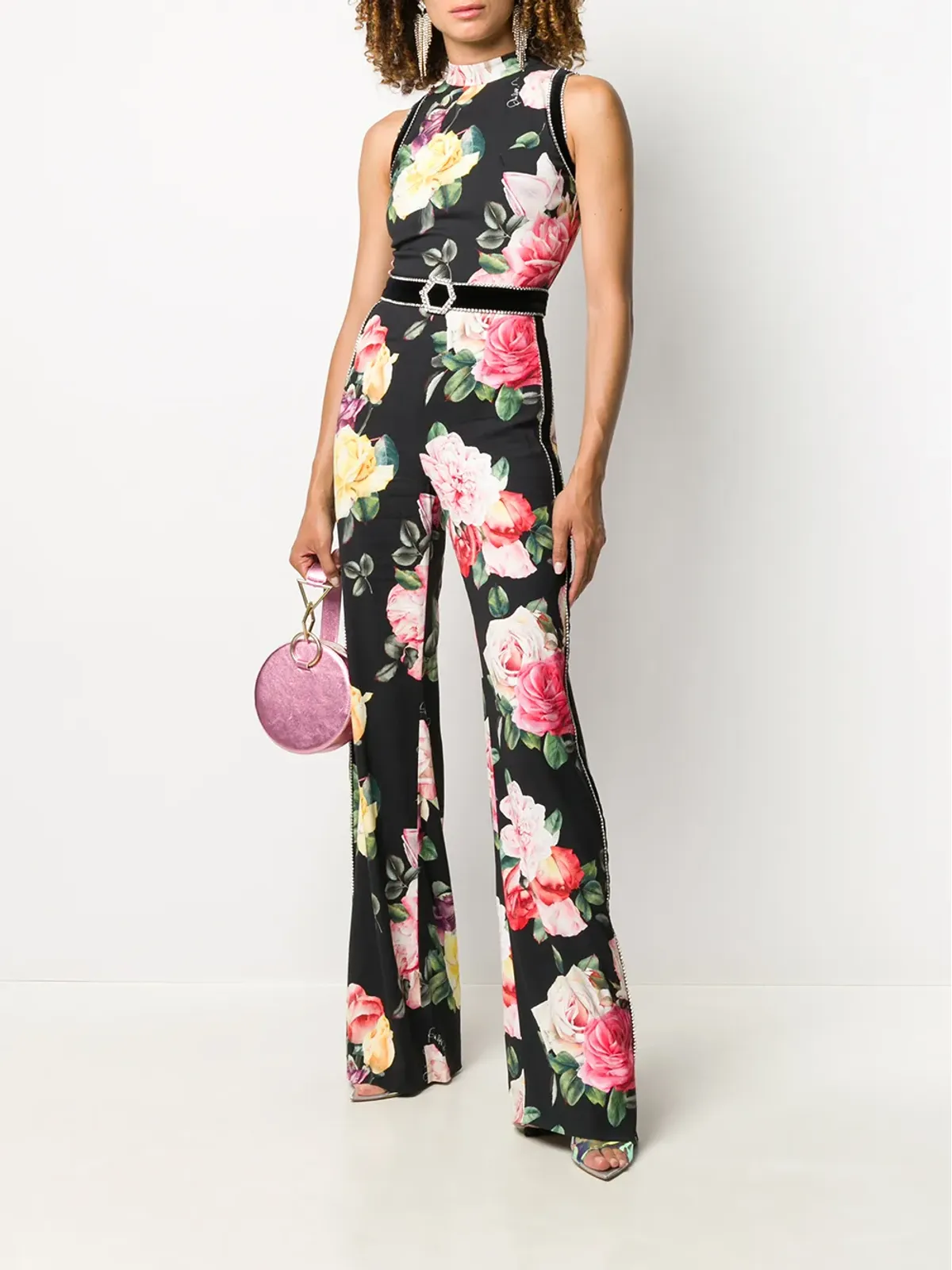 Philipp Plein Selene 花柄のワイドレッグジャンプスーツ - 画像2