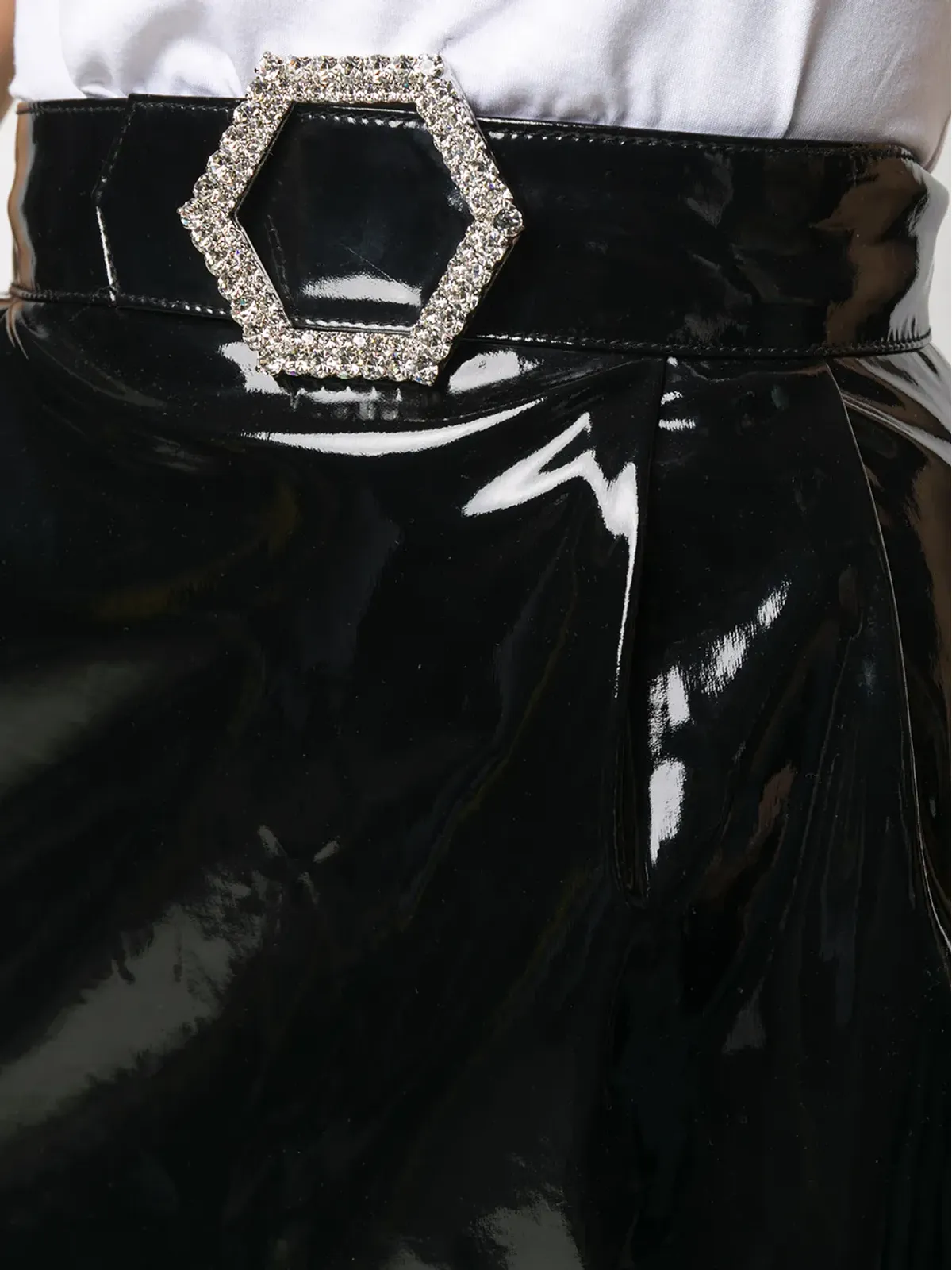 Philipp Plein パテントミニスカート - 画像5
