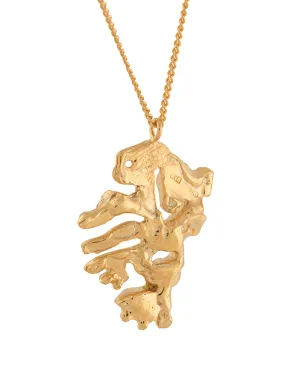 LOVENESS LEE rooster Chinese zodiac necklace - Gold - サムネイル3