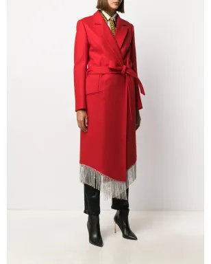 Philipp Plein Nara Crystal Fringel Coat - サムネイル3