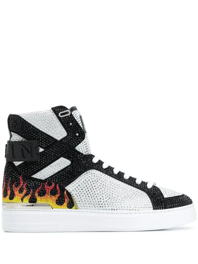 Philipp Plein Philipp Plein Money Beast ハイトップスニーカー ホワイトの商品画像