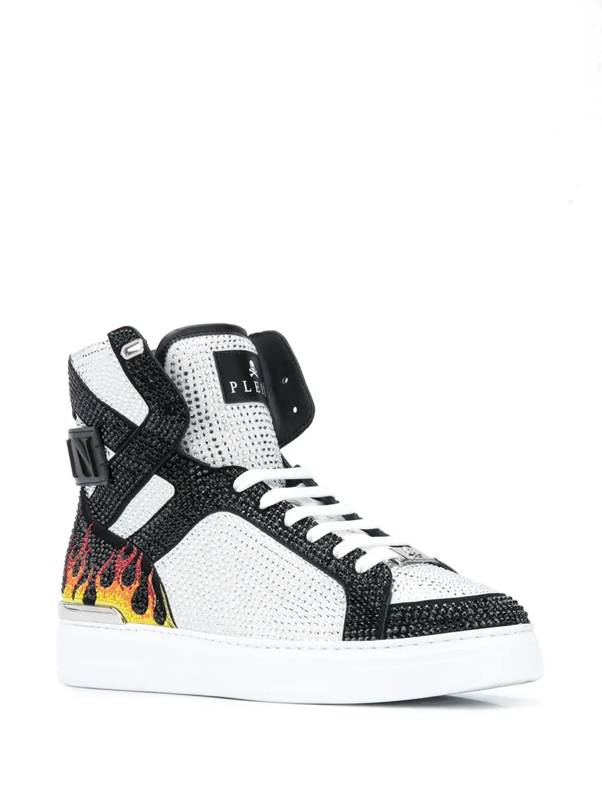 Philipp Plein Money Beast ハイトップスニーカー ホワイト - 画像2