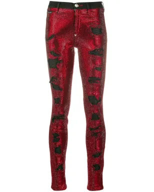 Philipp Plein クリスタル装飾スキニージーンズ - サムネイル1