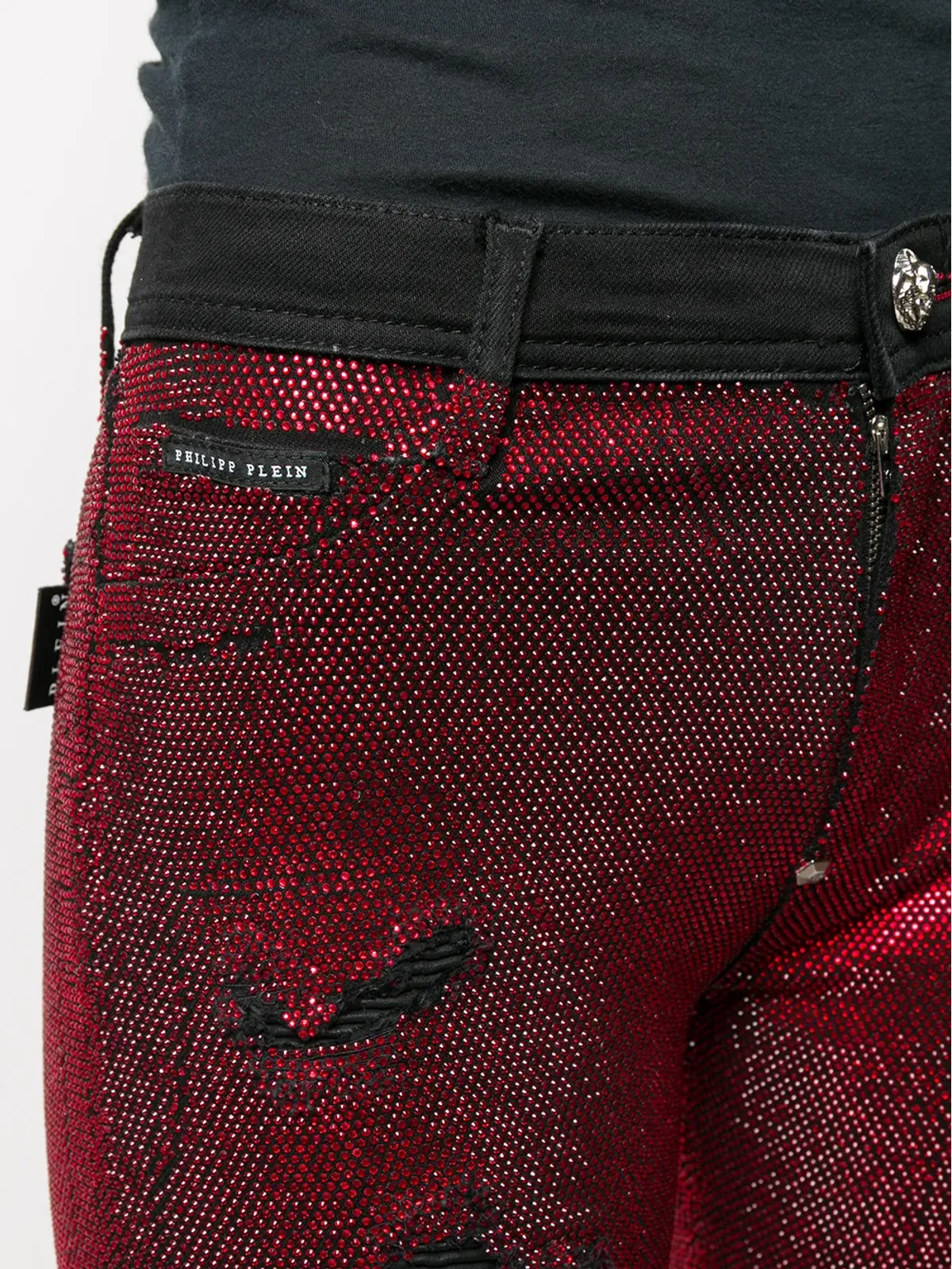 Philipp Plein クリスタル装飾スキニージーンズ - 画像5