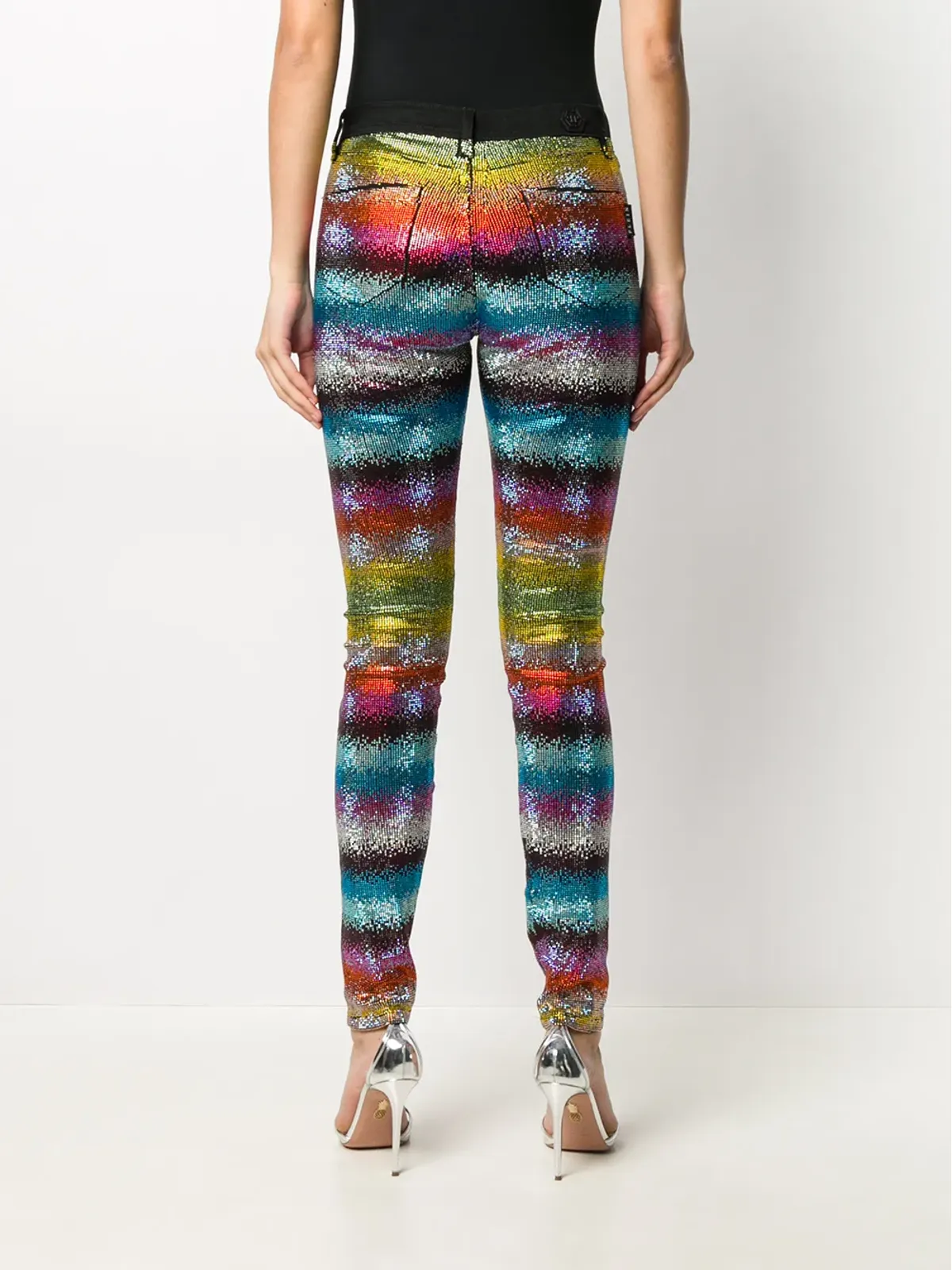 Philipp Plein Rainbow Crystal ジーンズ - 画像4