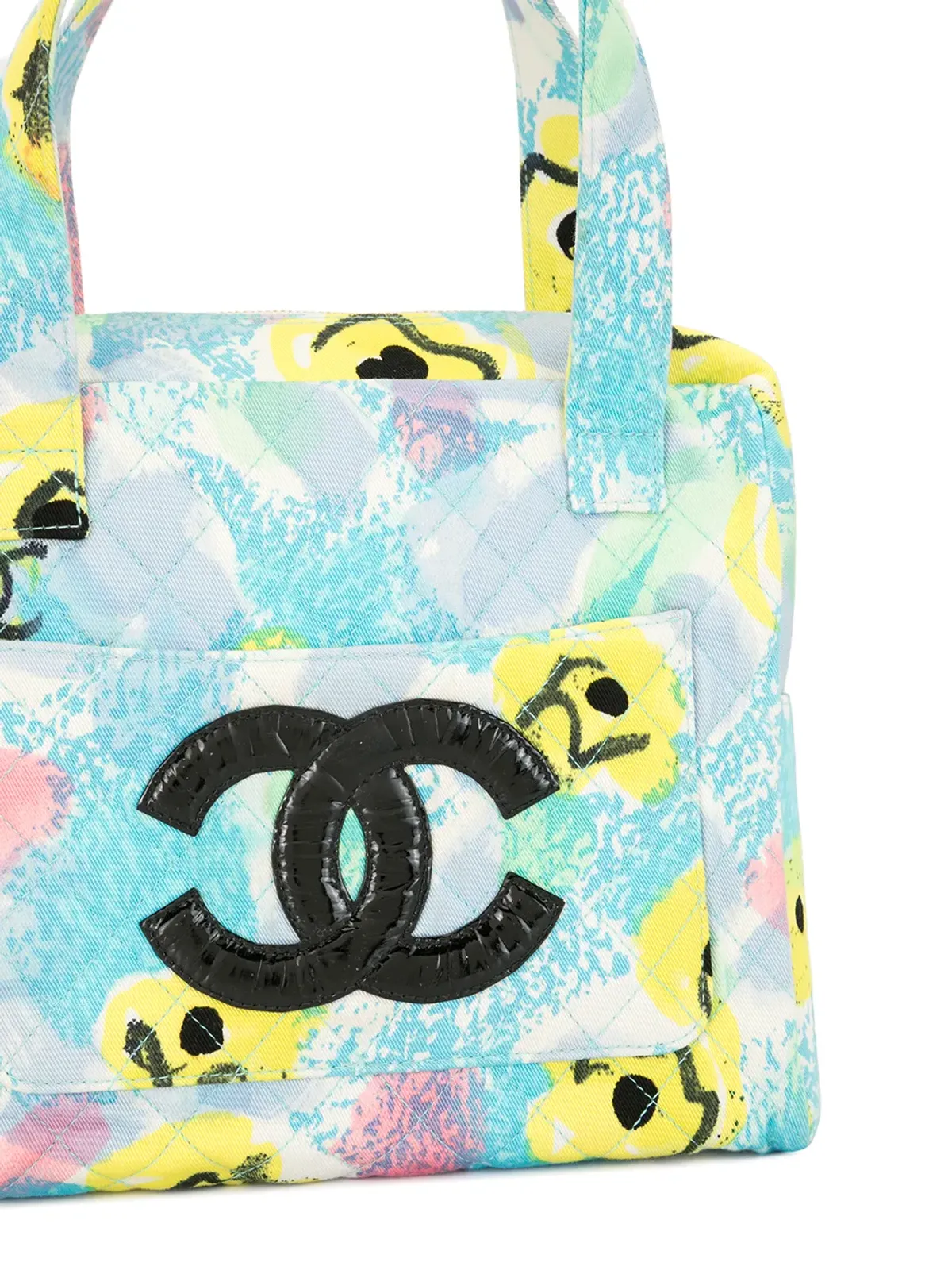 CHANEL Pre-Owned 1997 フラワーCC トート - マルチカラー - 画像4
