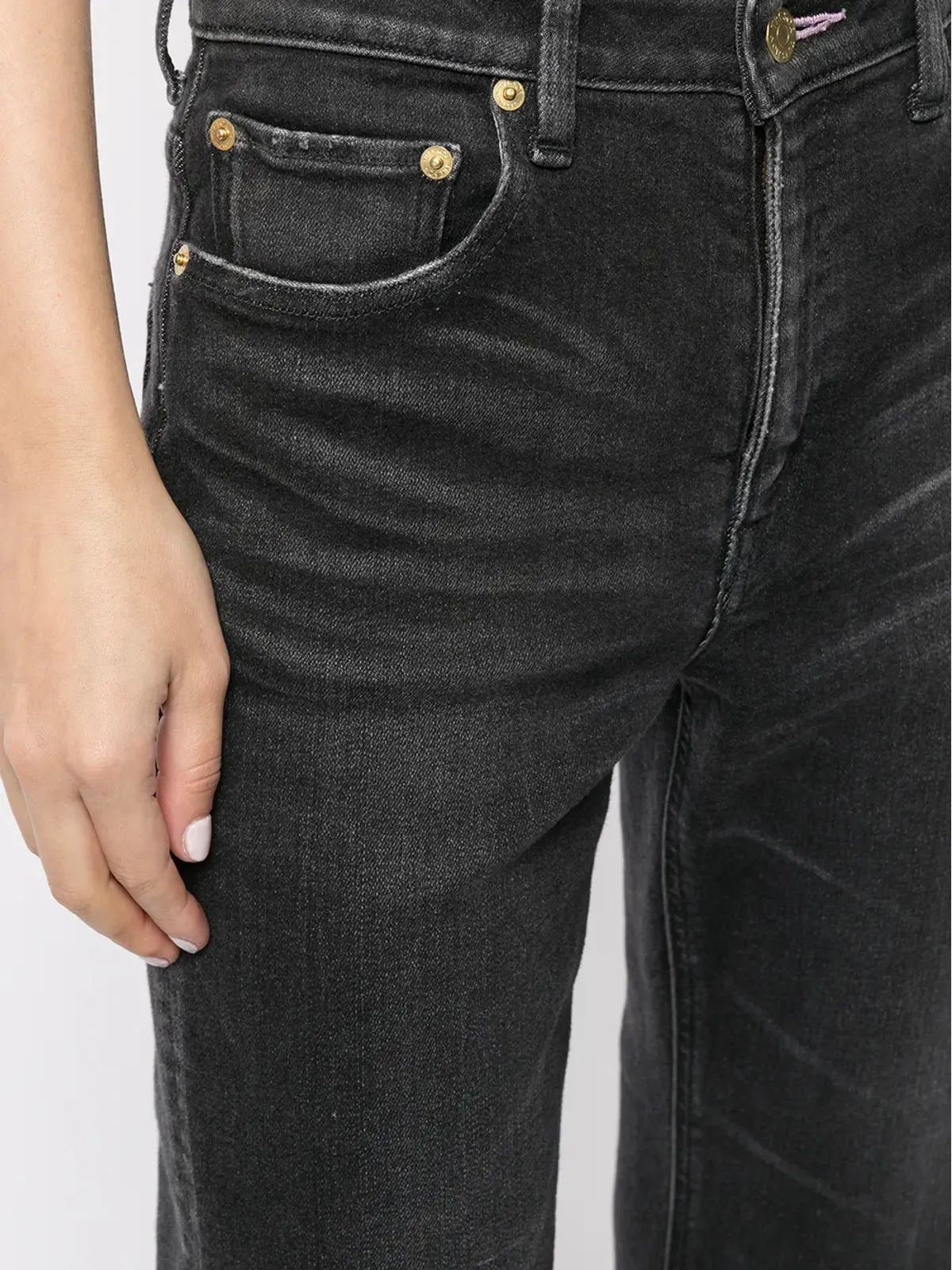 Tu es mon Tresor The Amethyst bootcut jeans - Black - 画像5
