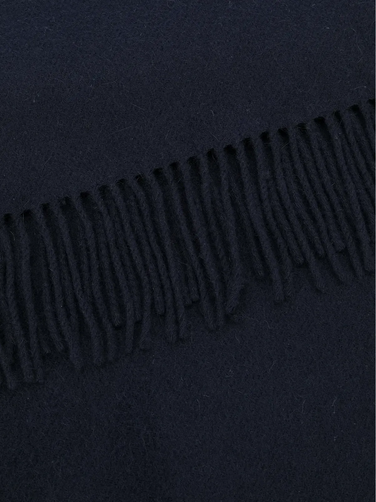 Saint Laurent ビンテージ ブルー フリンジ付きスカーフ - 画像3