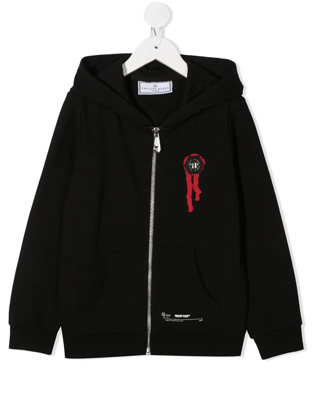 Philipp Plein Junior 長袖フード付きパーカー - 画像1