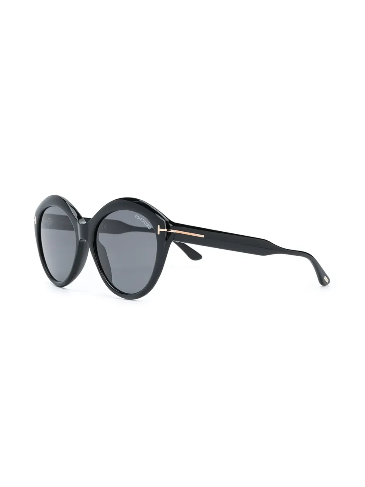 TOM FORD Eyewear FT0763 01A round-frame sunglasses - Black - 画像2