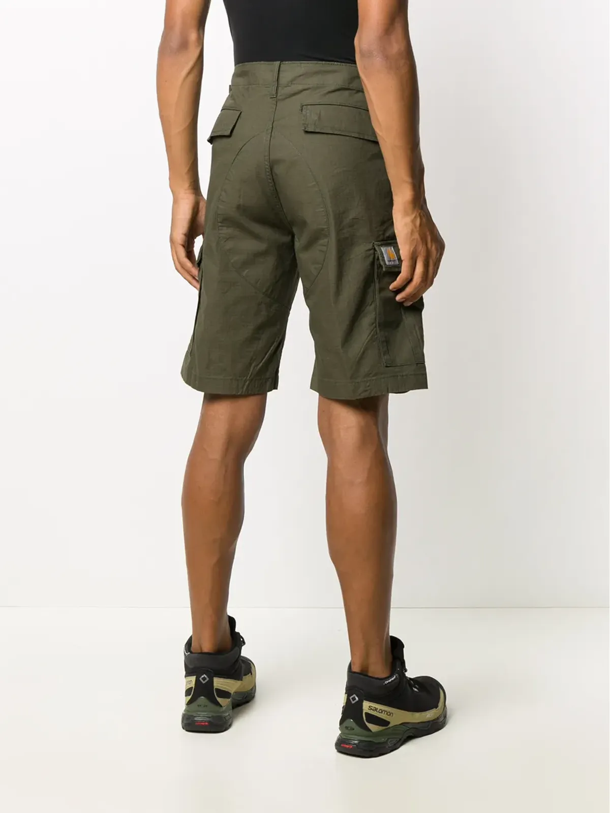 Carhartt WIP サイドロゴパッチショーツ - 画像4
