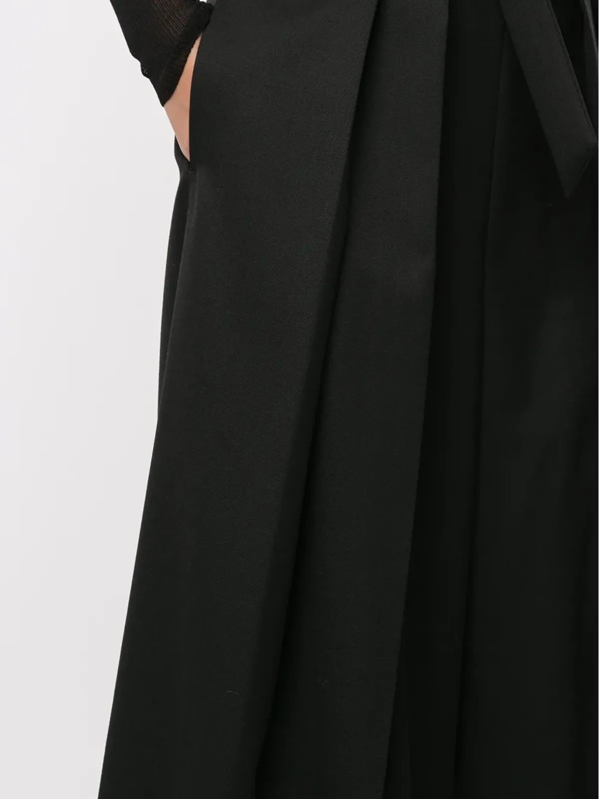 Goen.J ペーパーバッグ ワイドレッグパンツ - 画像5