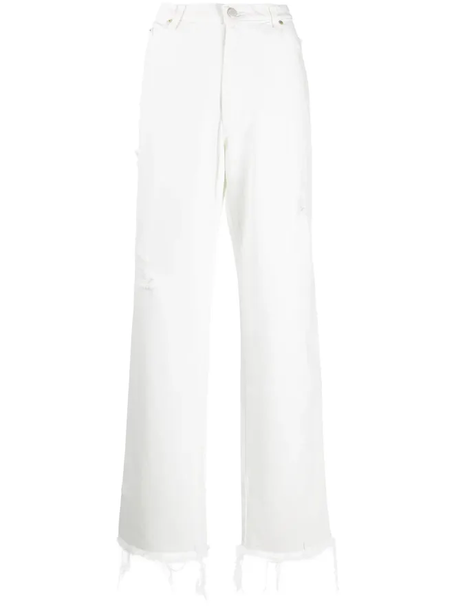Natasha Zinko Natasha Zinko ハイウエスト ボーイフレンドジーンズ - Whiteの商品画像
