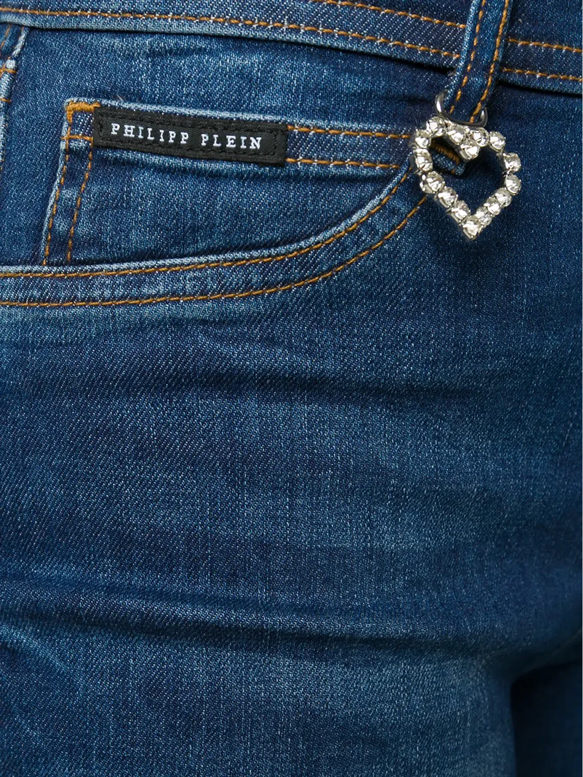 Philipp Plein ハイライズ ジェギングス ブルー - 画像5