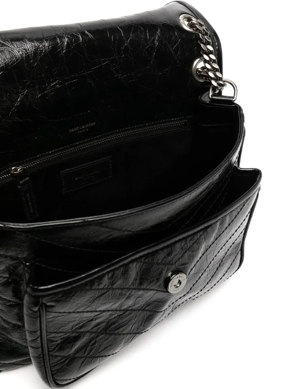 Saint Laurent ニキ ショルダーバッグ ブラック - 画像5
