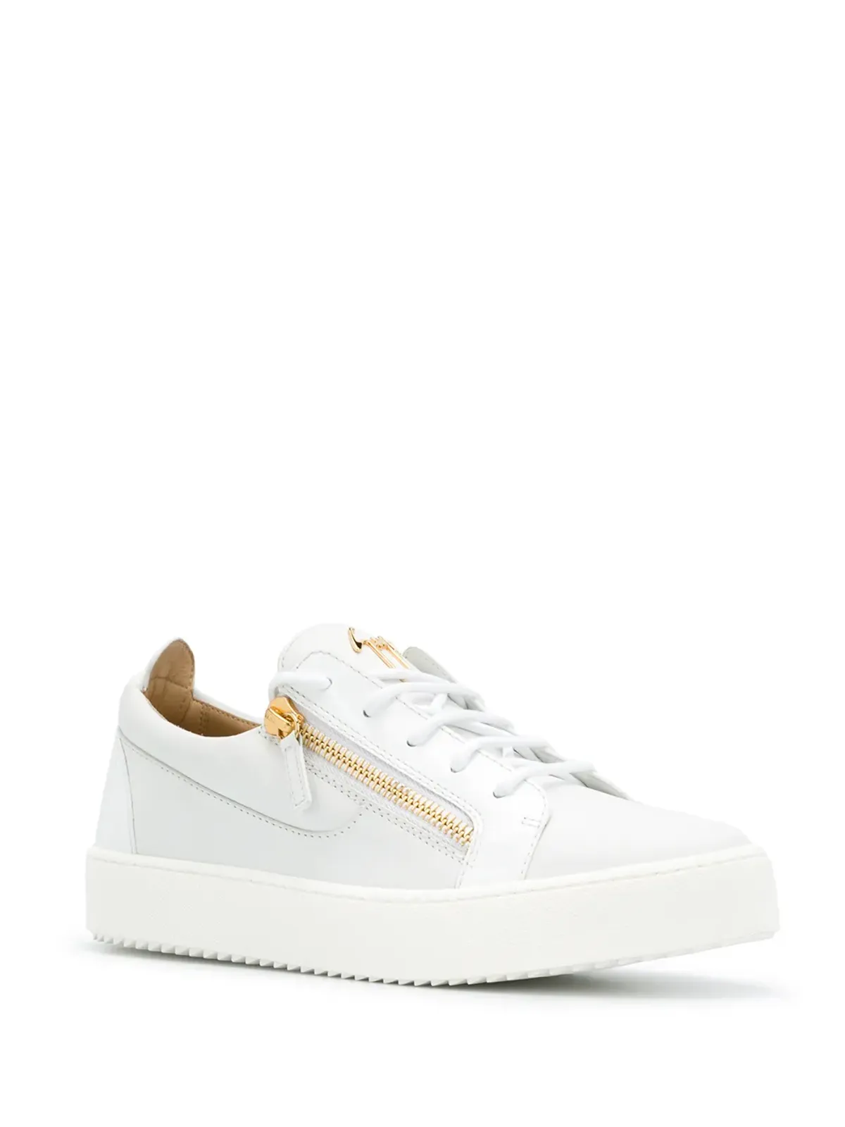 Giuseppe Zanotti フランキー ダブルジップ ロー・トップスニーカー - 画像2