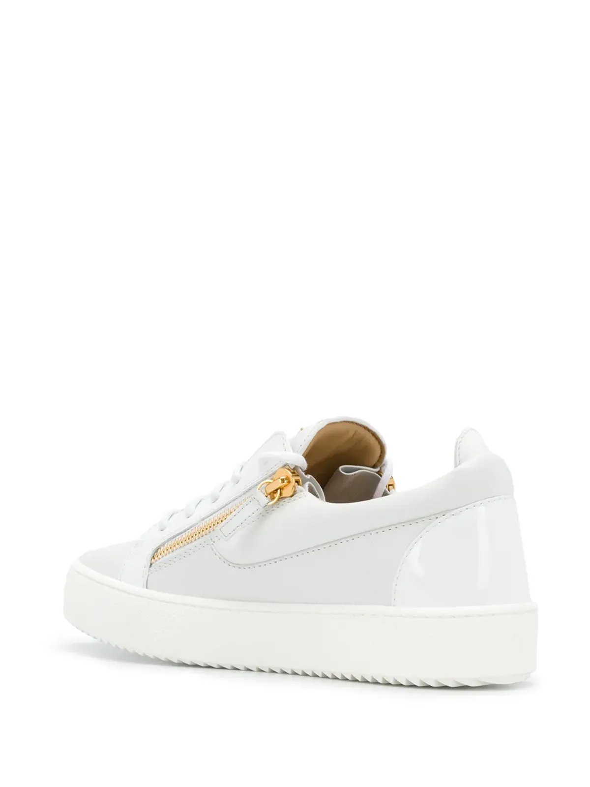 Giuseppe Zanotti フランキー ダブルジップ ロー・トップスニーカー - 画像3
