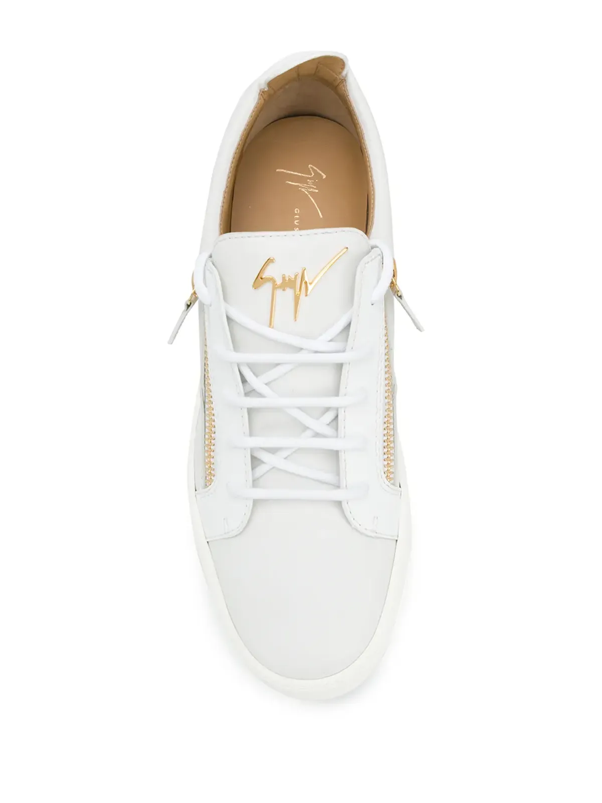 Giuseppe Zanotti フランキー ダブルジップ ロー・トップスニーカー - 画像4