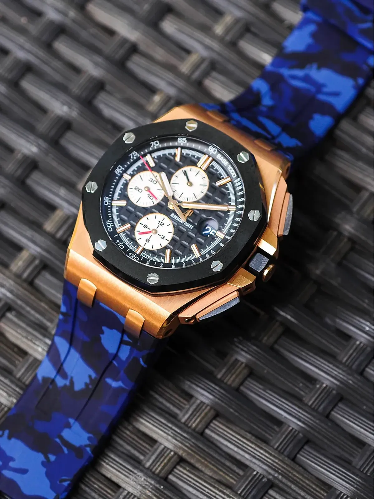 Horus Watch Straps ウォッチストラップ - オーデマ・ピゲ ロイヤルオーク オフショア用 ブルー - 画像3