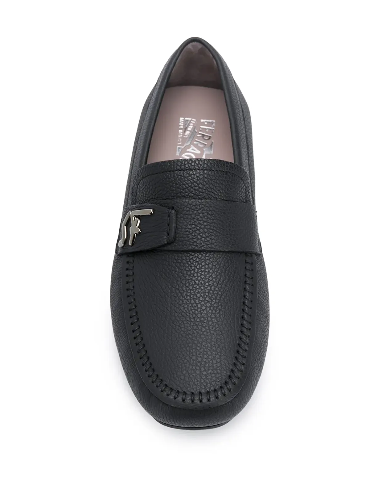 Ferragamo Signature Driver ロゴプレート ローファー - 画像4