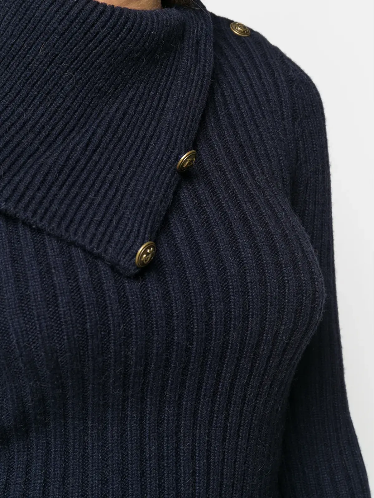 Saint Laurent フォールドオーバーカラージャンパー - 画像5