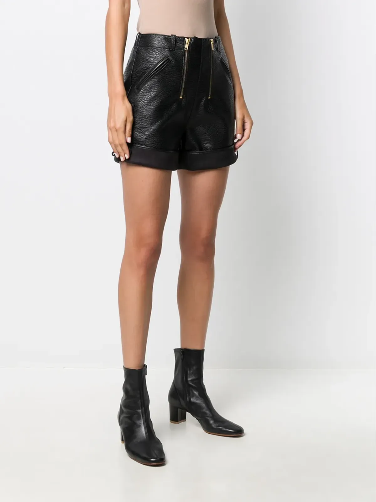 Philosophy Di Lorenzo Serafini フロントジップショーツ - ブラック - 画像3