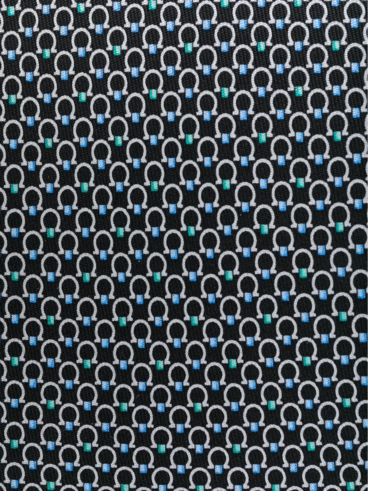 Ferragamo monogram scarf - Blue - 画像2