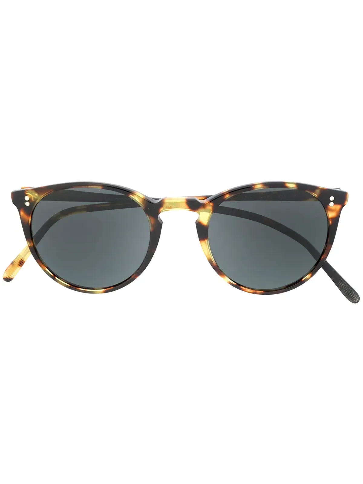 Oliver Peoples べっ甲調丸型サングラス - 画像1