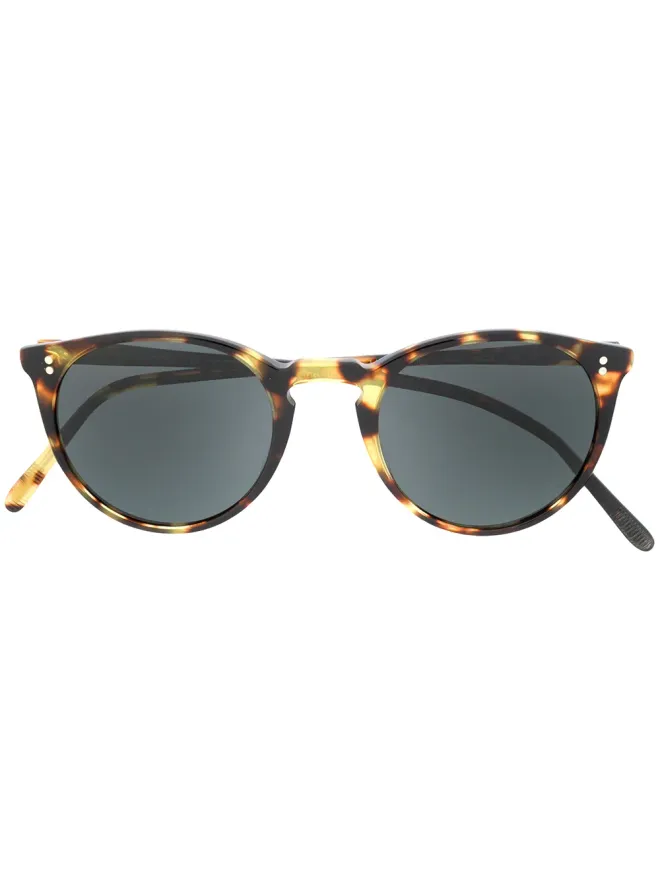 Oliver Peoples Oliver Peoples べっ甲調丸型サングラスの商品画像