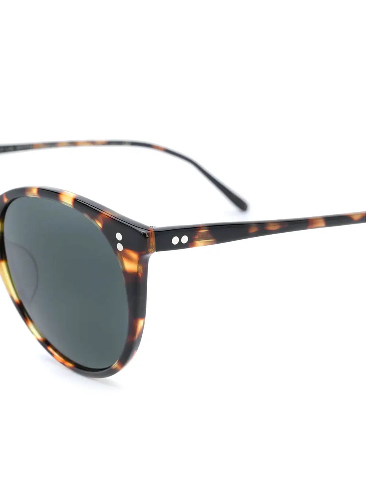 Oliver Peoples べっ甲調丸型サングラス - 画像3