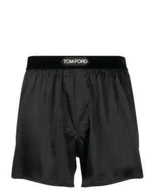 TOM FORD ロゴ入りウエストバンド シルクボクサー - サムネイル2