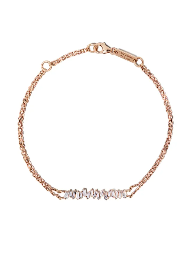 Suzanne Kalan Suzanne Kalan 18Kローズゴールド ダイヤモンド ブレスレット - ピンクの商品画像