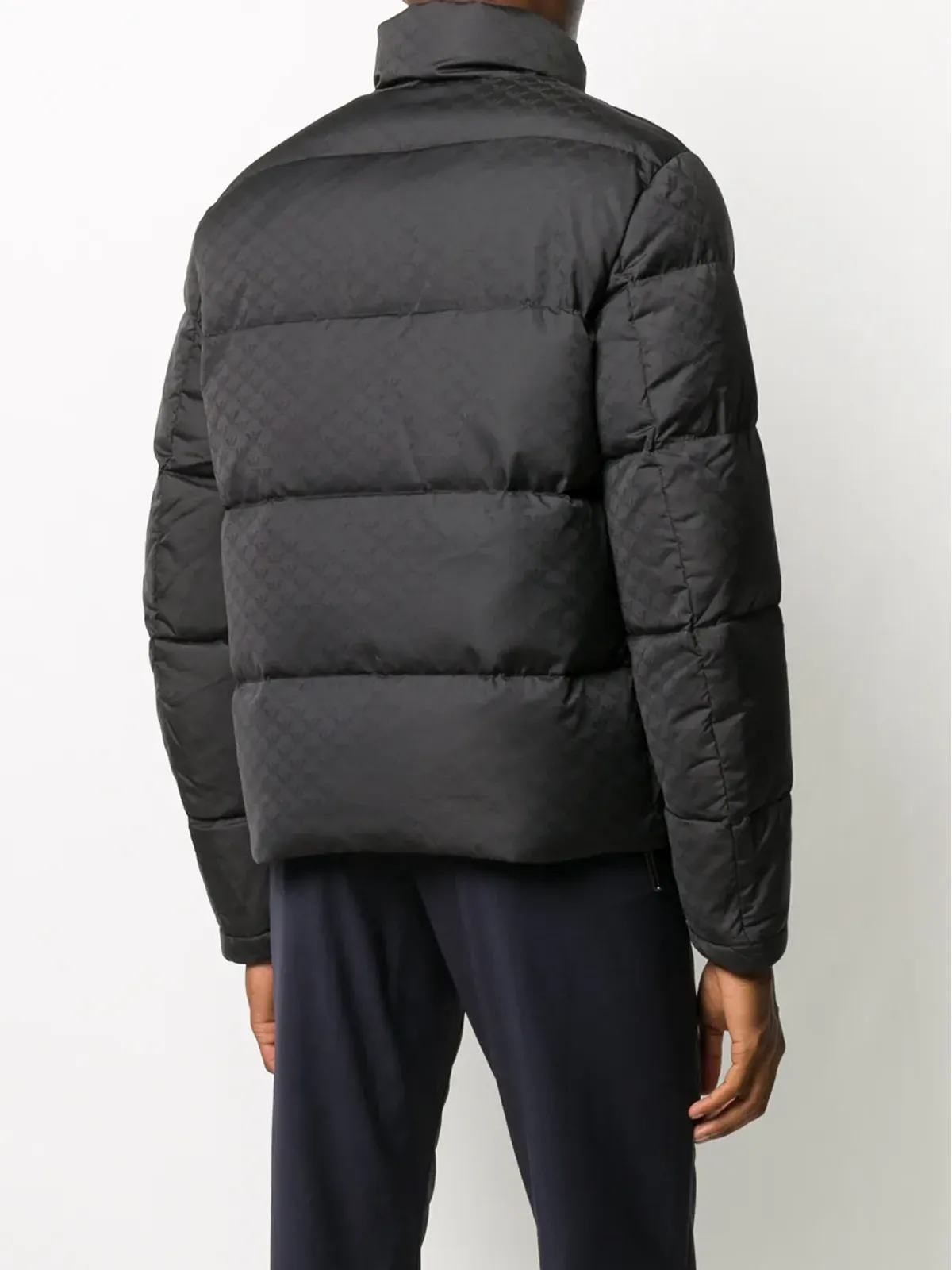 Emporio Armani ジャカード柄キルテッド ダウンジャケット - 画像4