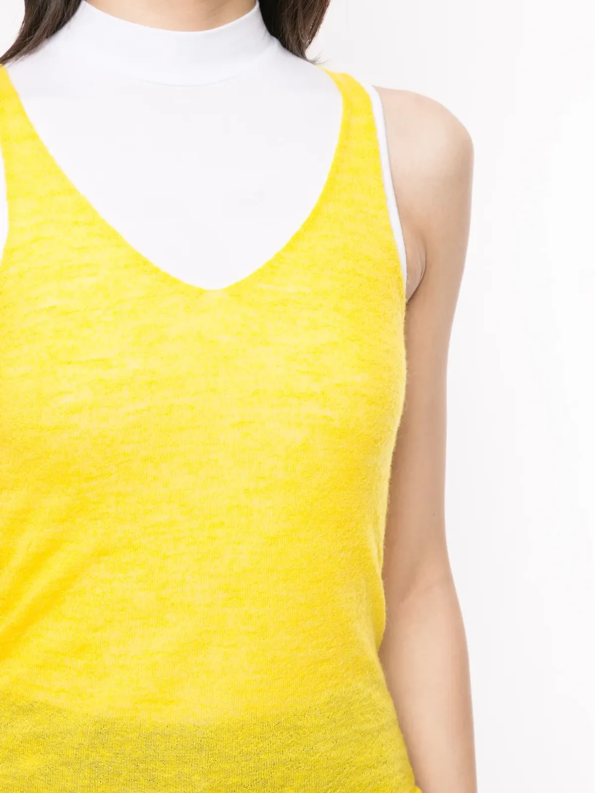 Onefifteen ファインニット タンクトップ - Yellow - 画像5