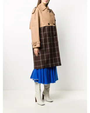 Marni ツートーンチェック柄トレンチコート - サムネイル3