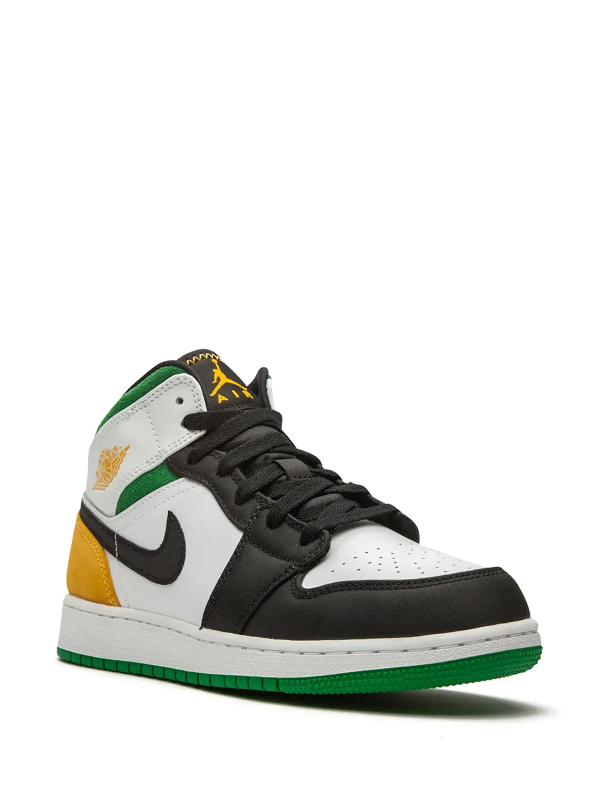 Jordan Kids エアジョーダン 1 ミッド SE レザー/スエード/ナイロン/ポリアミド/ラバー スニーカー - White - 画像2