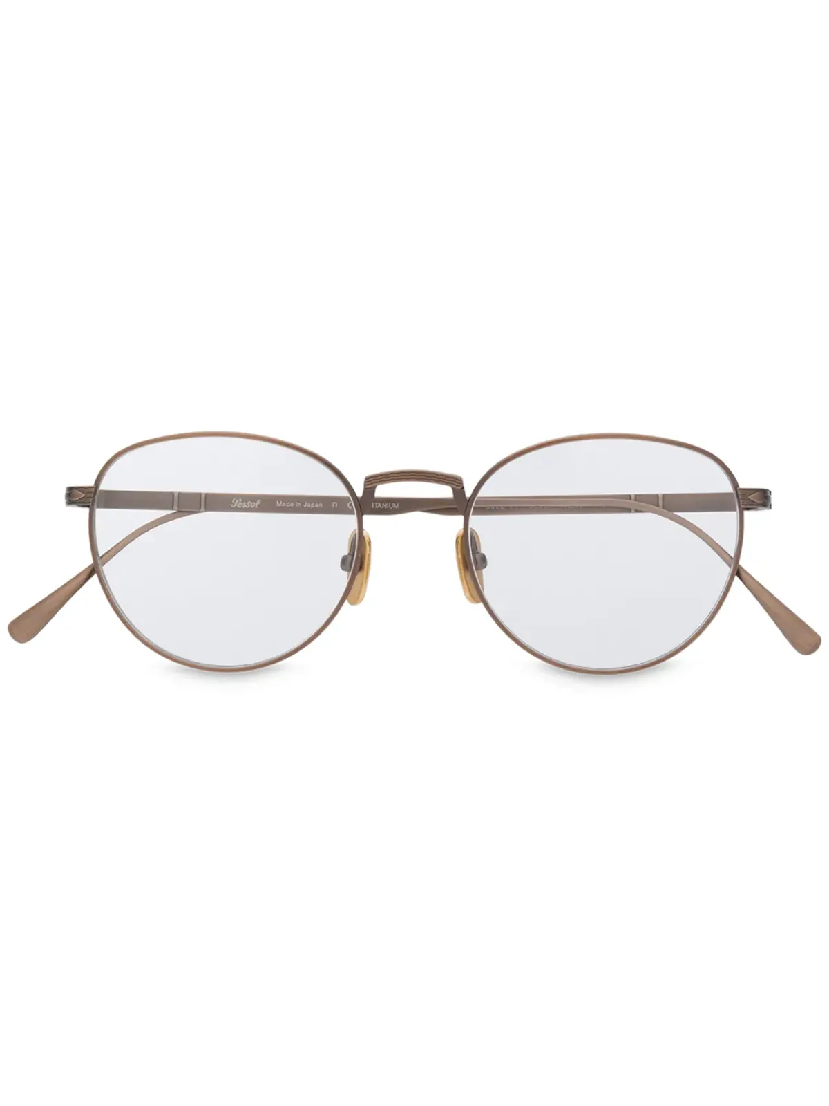 Persol ラウンドブロンズフレーム サングラス - 画像1