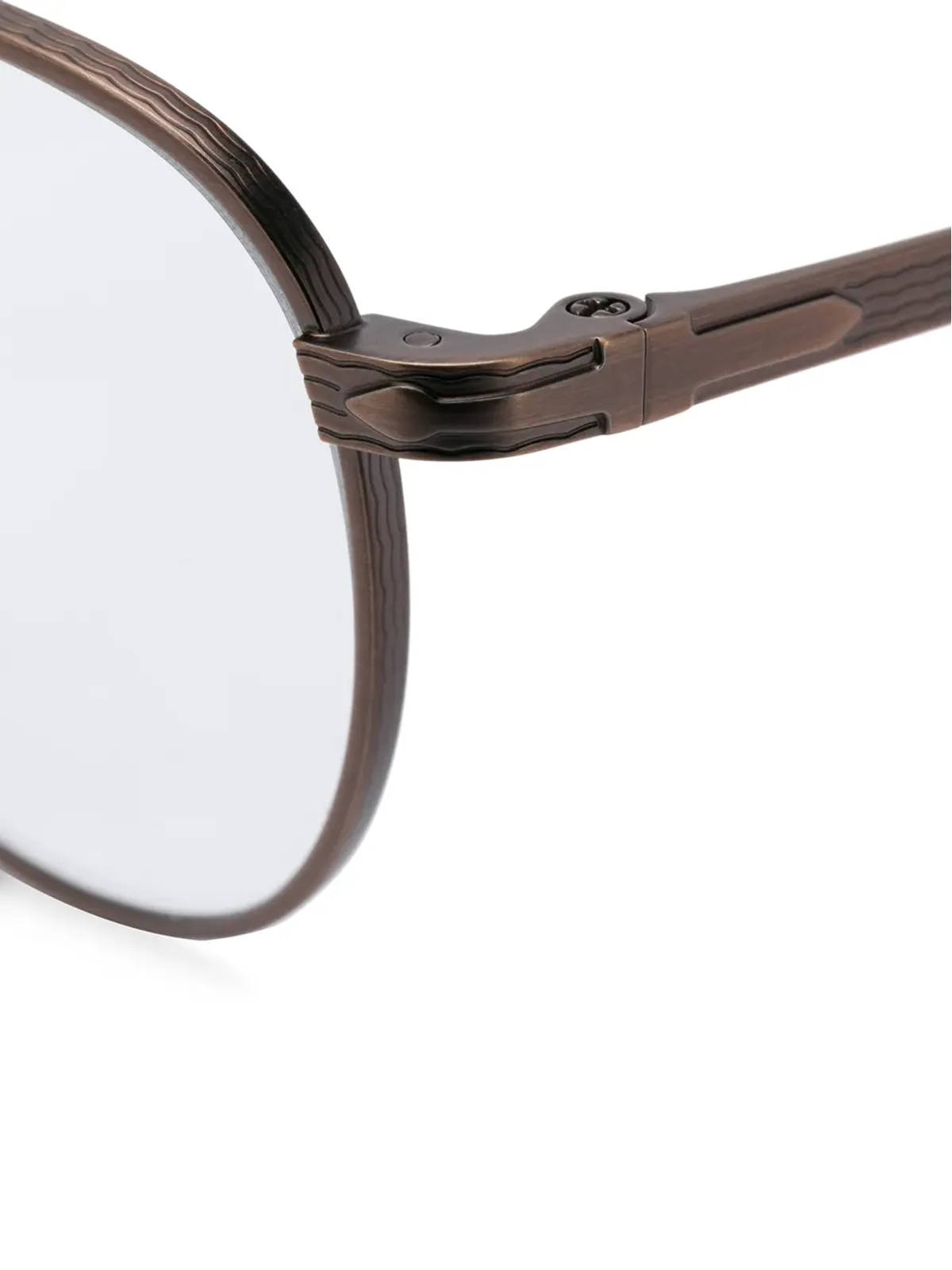 Persol ラウンドブロンズフレーム サングラス - 画像3