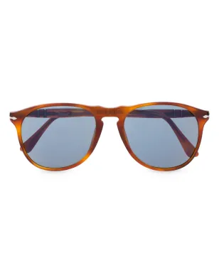 Persol ブルー・ティントの丸形サングラス - ブラウン - サムネイル1
