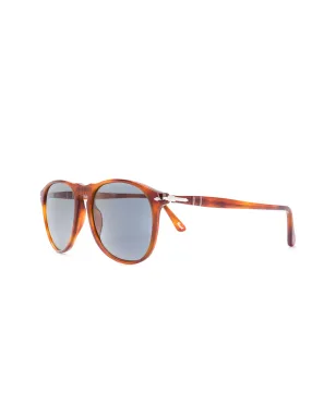 Persol ブルー・ティントの丸形サングラス - ブラウン - サムネイル2