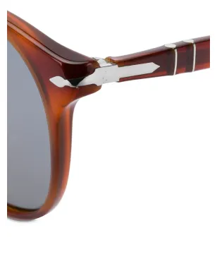 Persol ブルー・ティントの丸形サングラス - ブラウン - サムネイル3