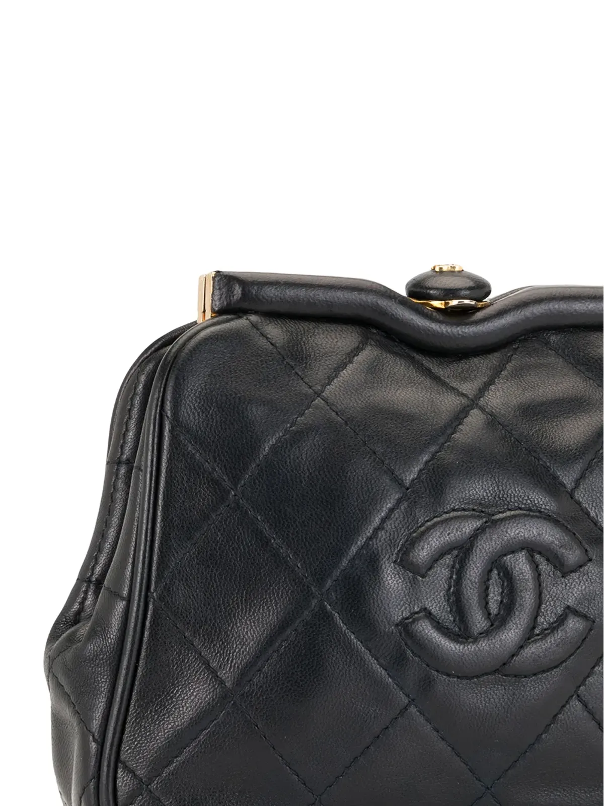 CHANEL Vintage 1990年製 キルテッド CC ベルトバッグ - 画像4