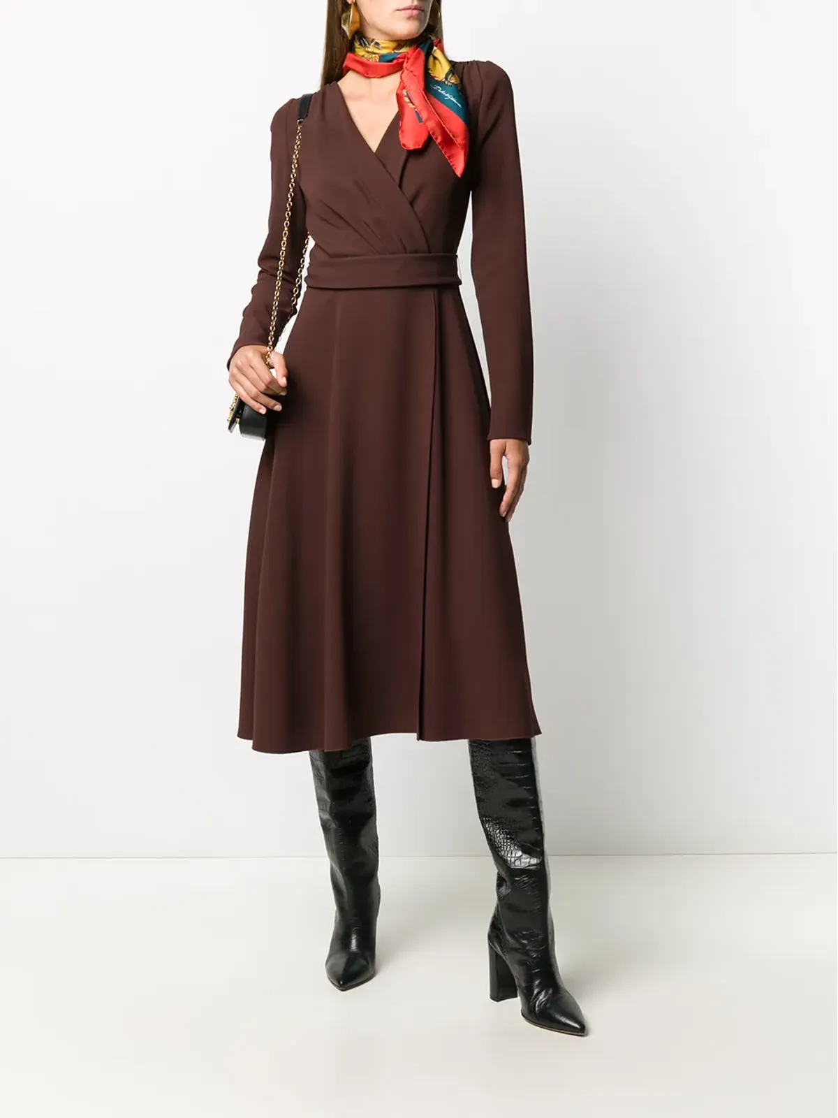 Dolce & Gabbana ベルテッド ロングドレス - 画像2