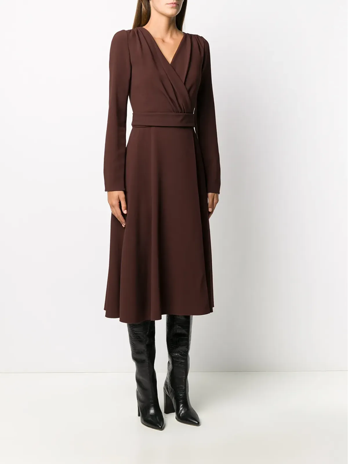Dolce & Gabbana ベルテッド ロングドレス - 画像3